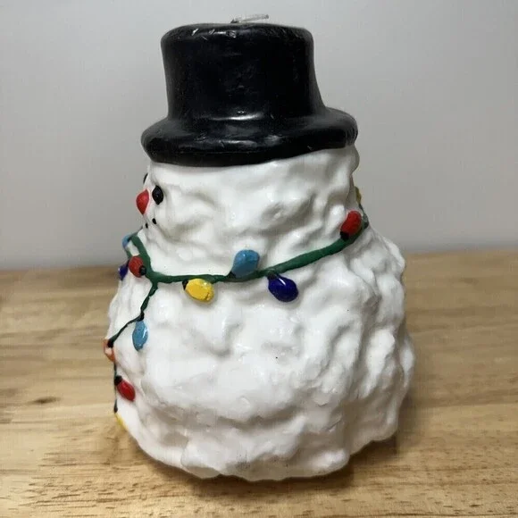 BATH And Body Works Snowman 6” Unscented Candle - Picture 2 of 10